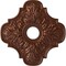 Ekena Millwork Peralta Ceiling Medallion (Fits Canopies up to 4 5/8"), 17 3/4"OD x 3 1/8"ID x 1"P, Copper Penny CM17PECPS - alternate 1